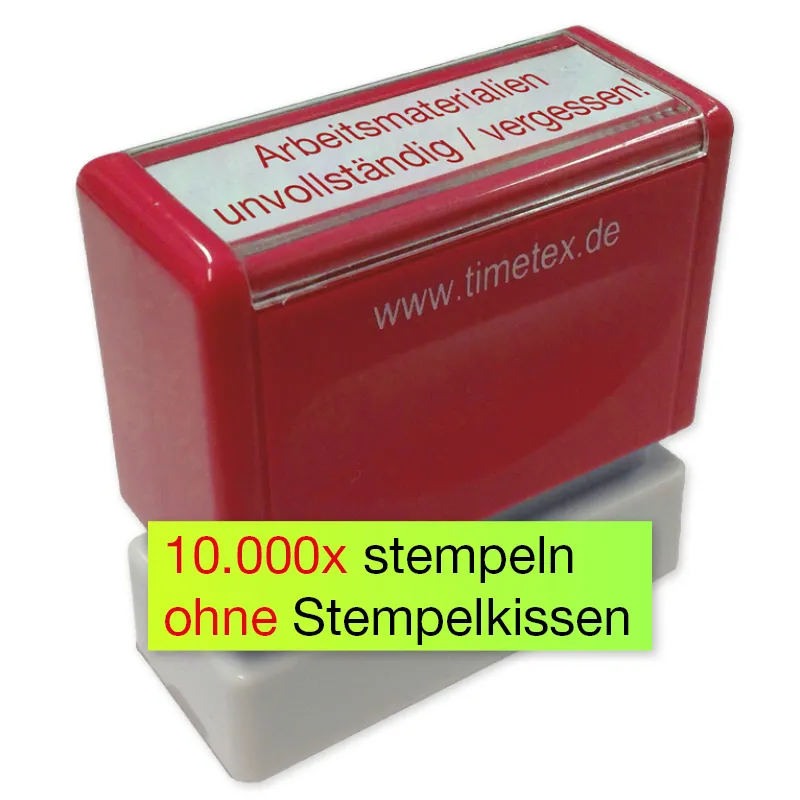 Siebdruck-Stempel "Perpetuum", "Arbeitsmaterialien"