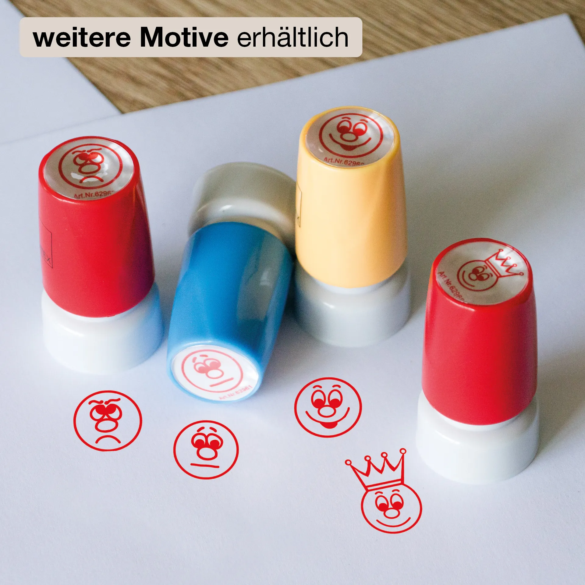 Stempel, Gesicht mit Krone
