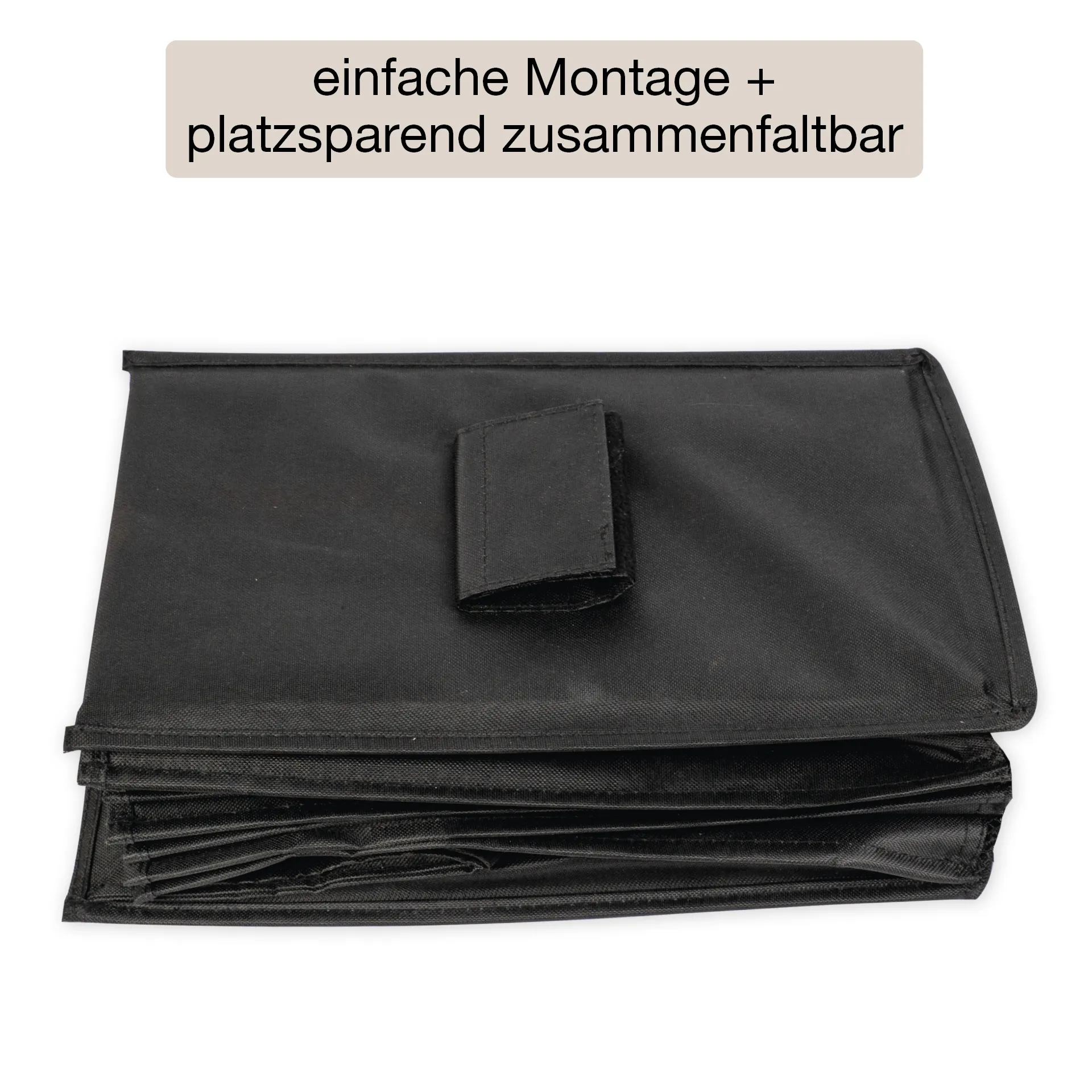 Hänge-Regal "Origami" A4 mit 8 Fächern, aus Nylongewebe, schwarz