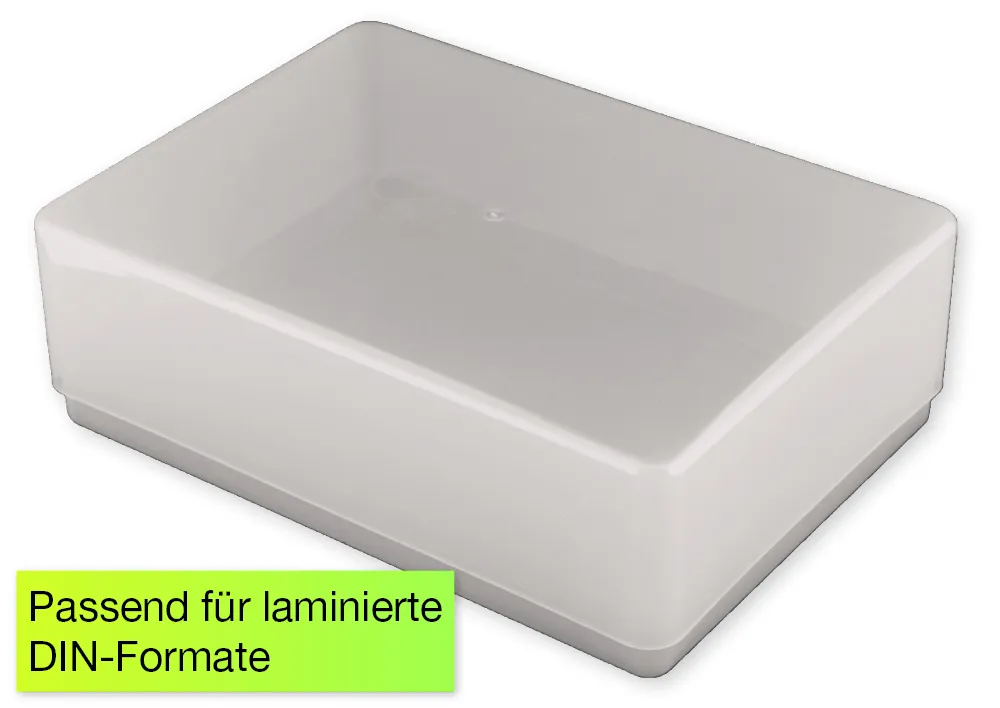 Stülpschachtel Kunststoff mini A6, transparent farblos
