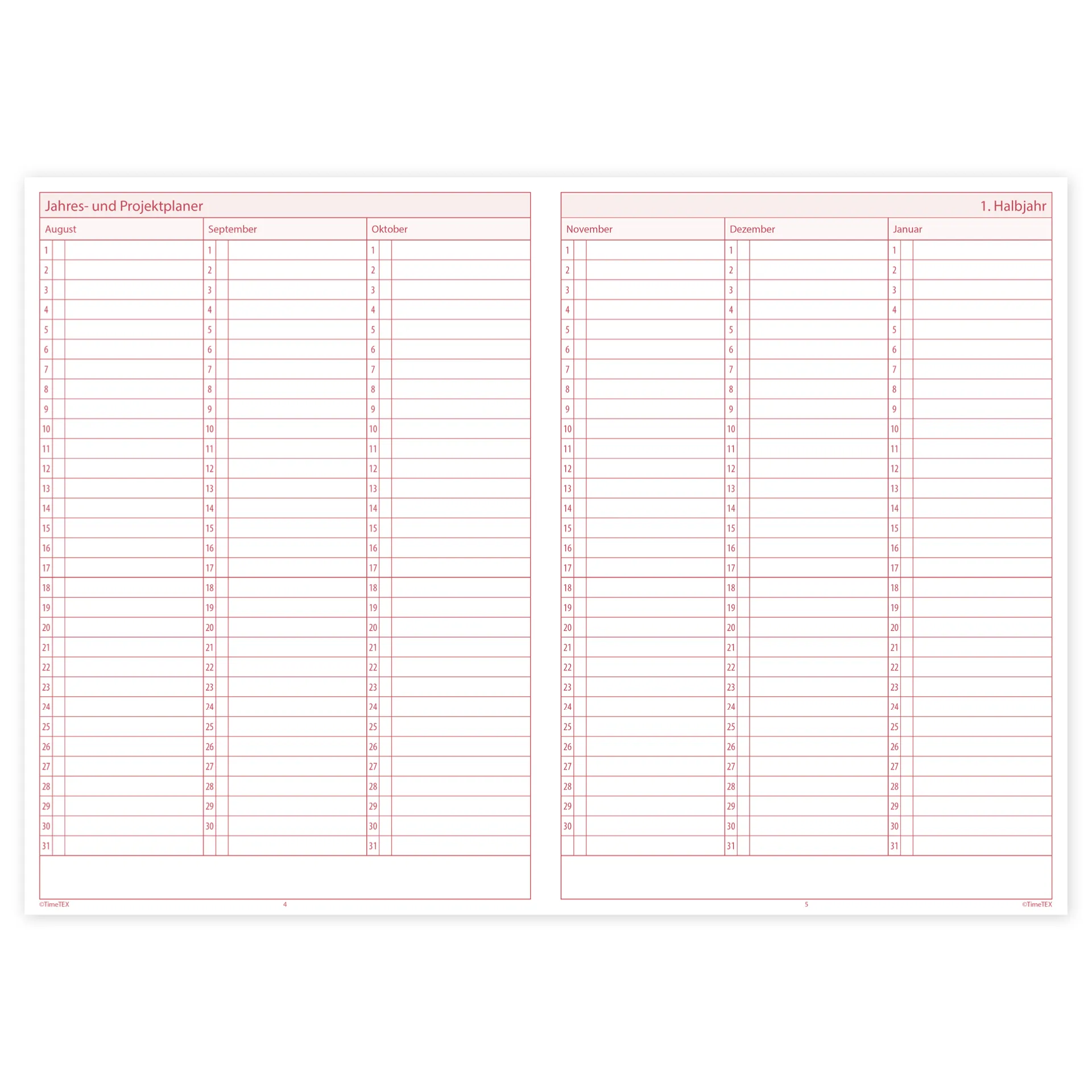 TimeTEX Referendar-Heft A4