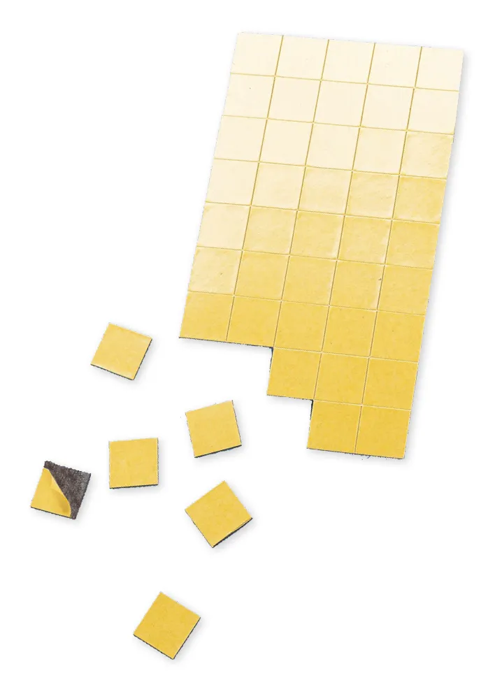 Magnet-Quadrate selbstklebend 10x10mm, 200-tlg.