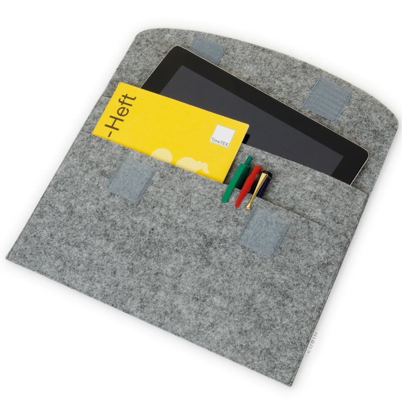Tablet-Hülle aus Filz mit Einstecktasche, 30x20 cm Tablet-Hülle aus Filz mit Einstecktasche, 30x20 cm