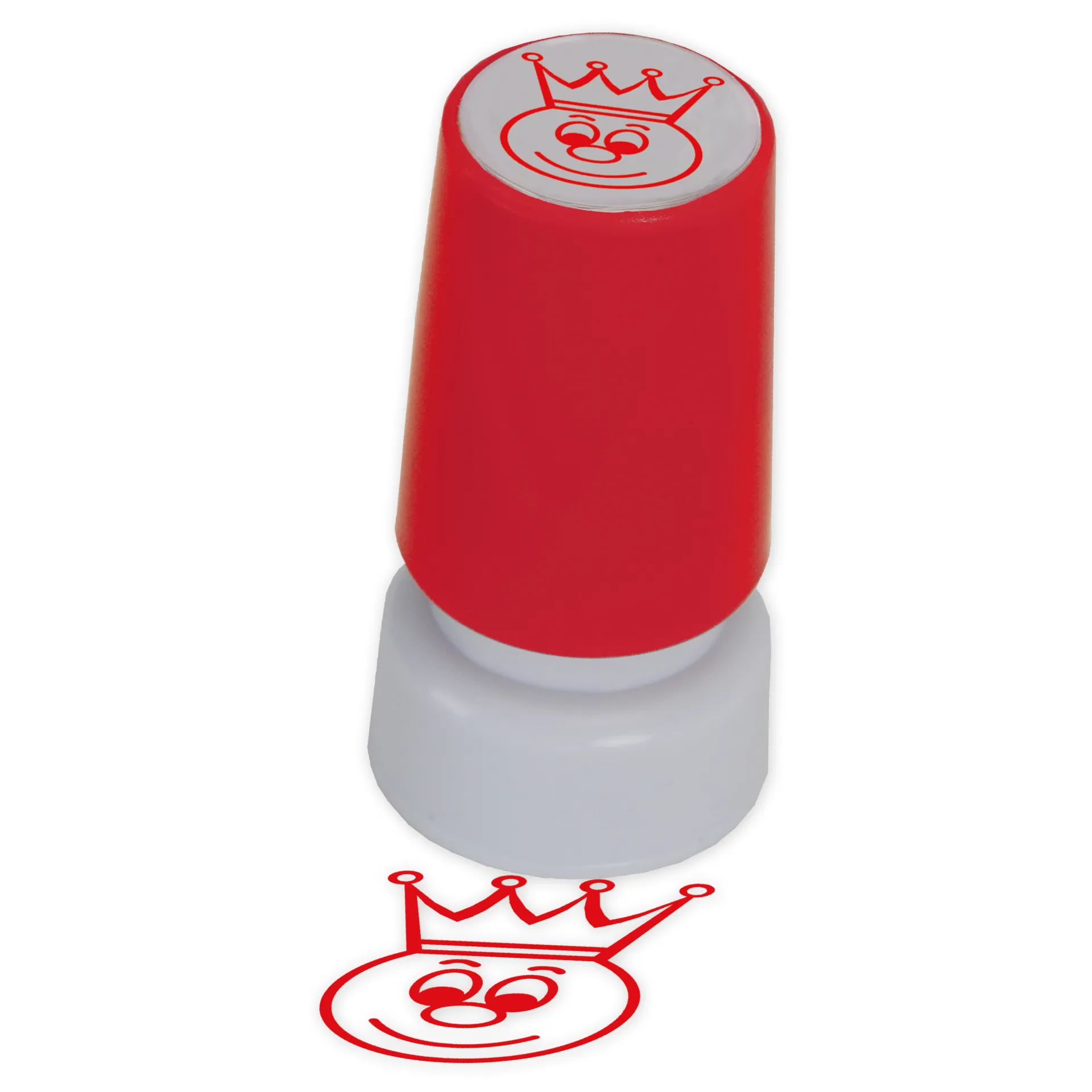 Stempel, Gesicht mit Krone