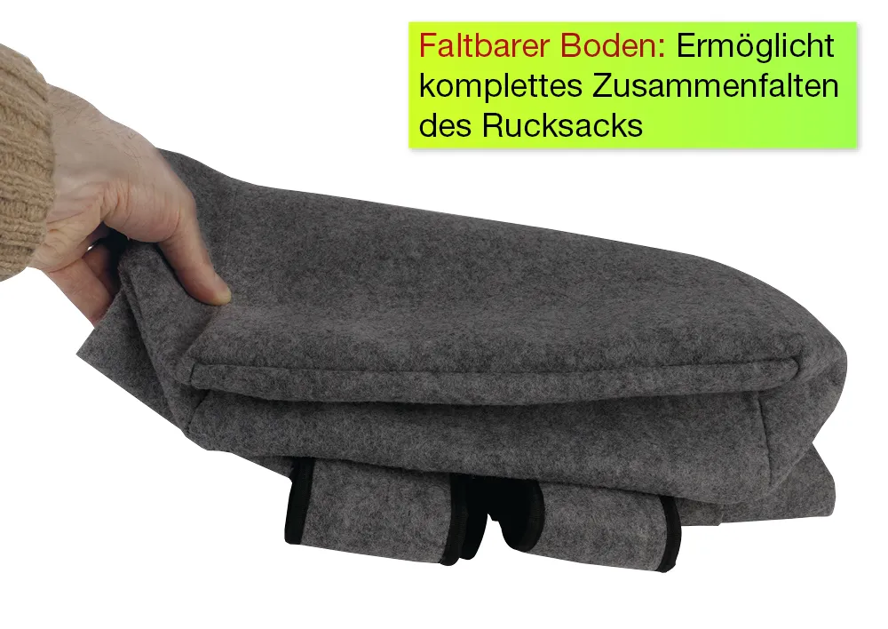 TimeTEX Rucksack "Filzli", basalt