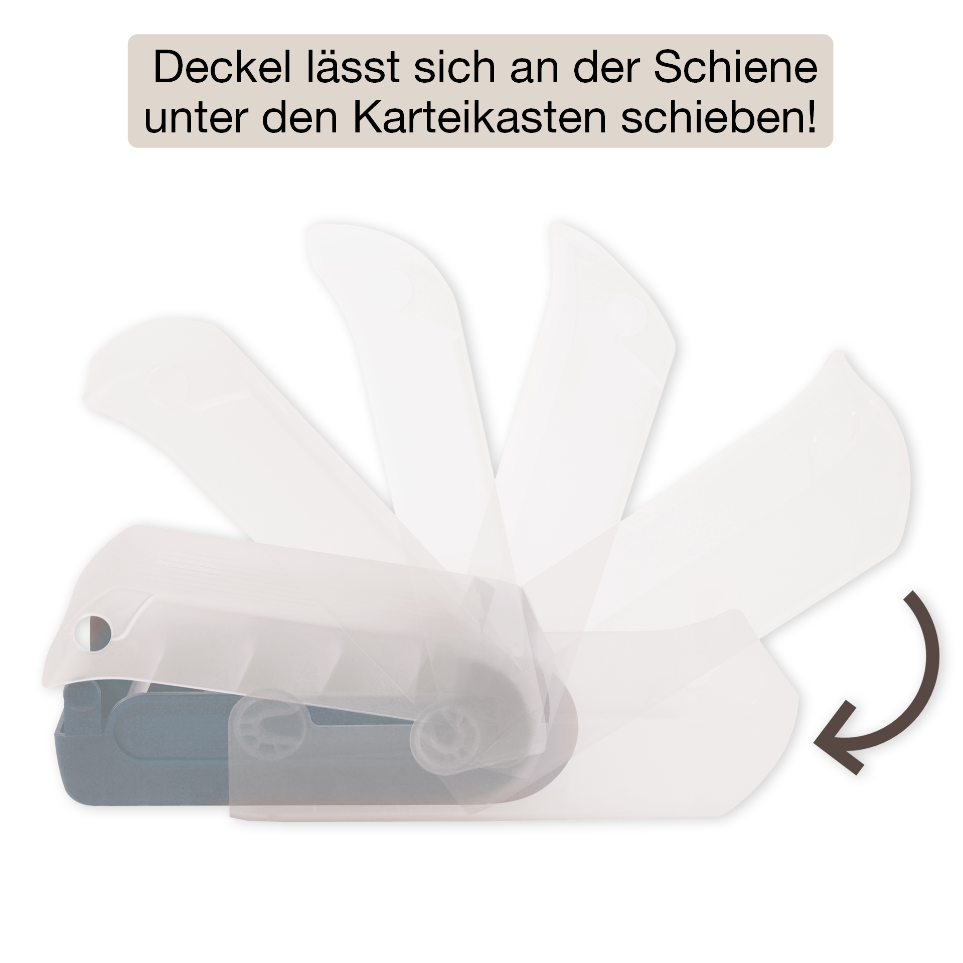 Lern-Karteikasten Kunststoff für A8