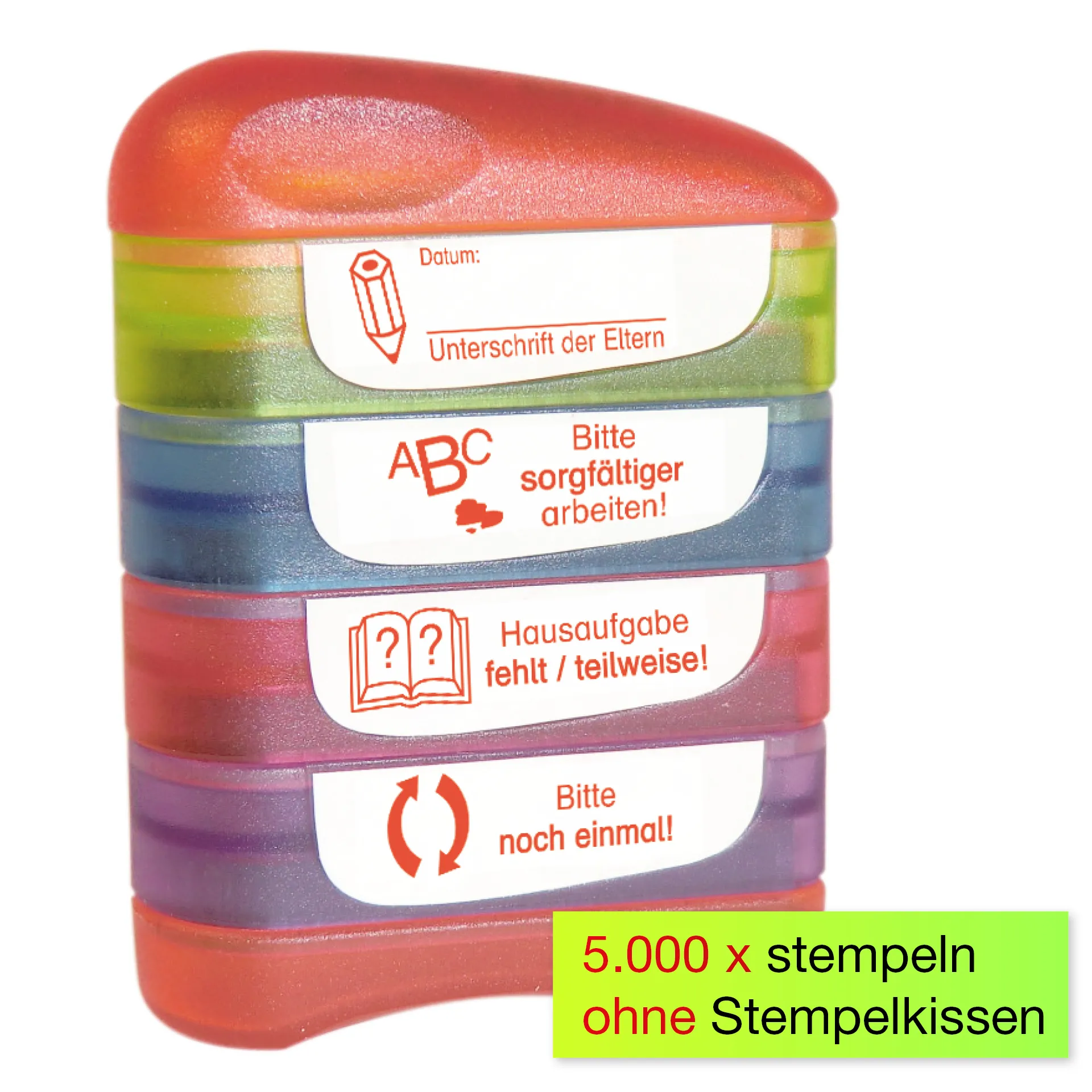 Stempel-Türmchen, Unterschrift