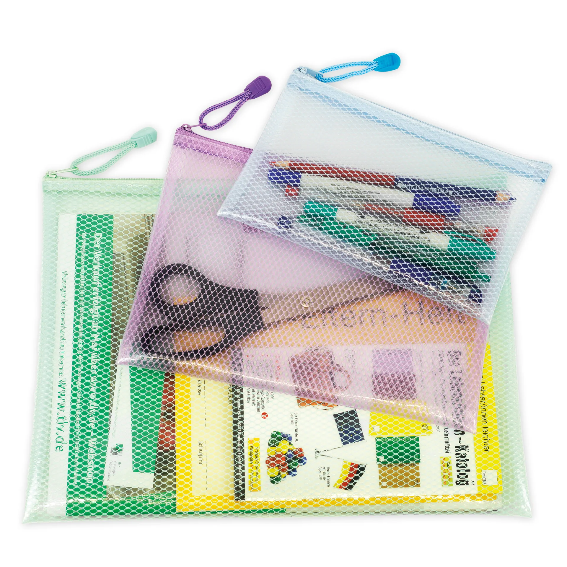 TimeTEX Set Flexo-Utensilien-Taschen farbig, 3-tlg. TimeTEX Set Flexo-Utensilien-Taschen farbig, 3-tlg.