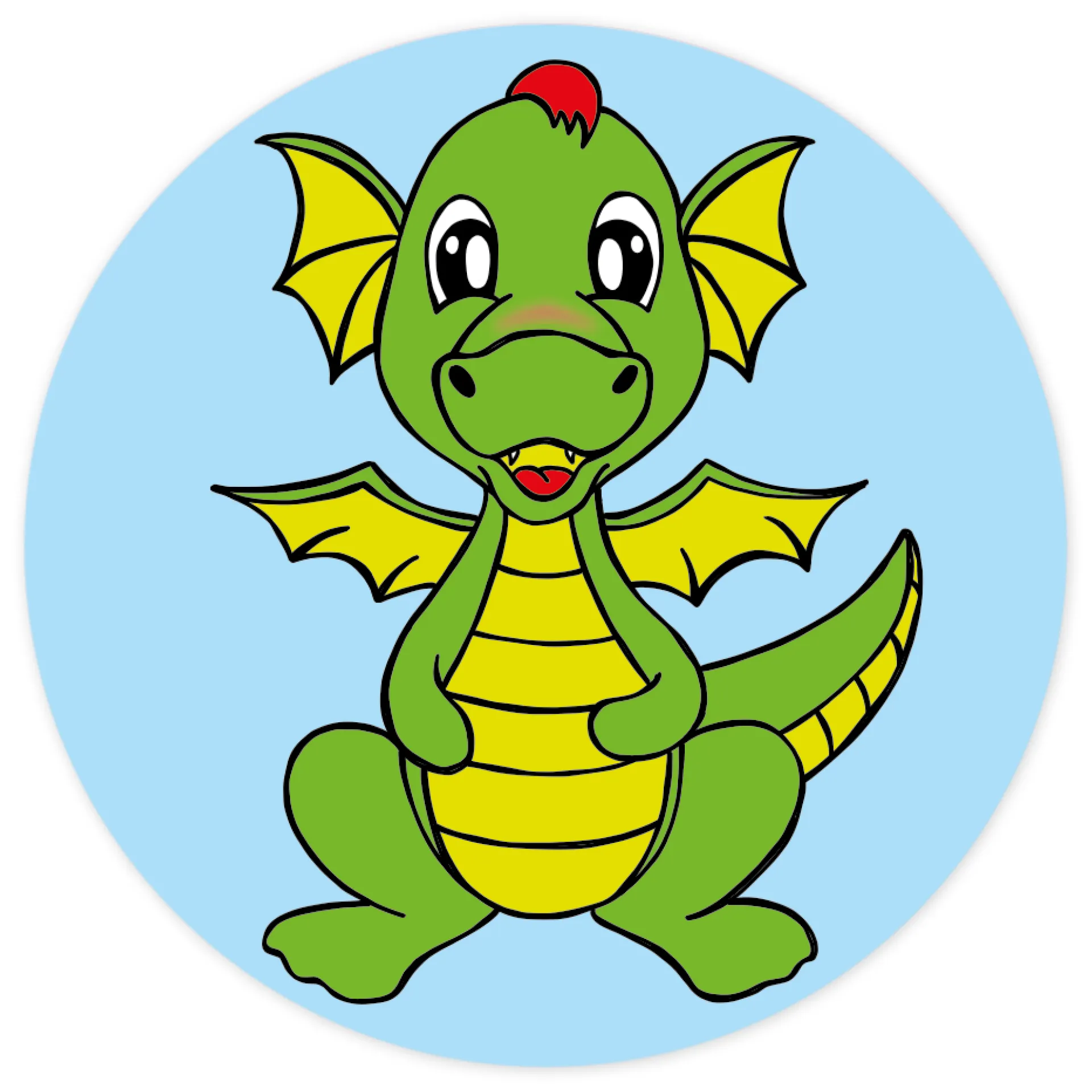 Belobigungs-Aufkleber "Drache" in Spender-Box, 500 Stück