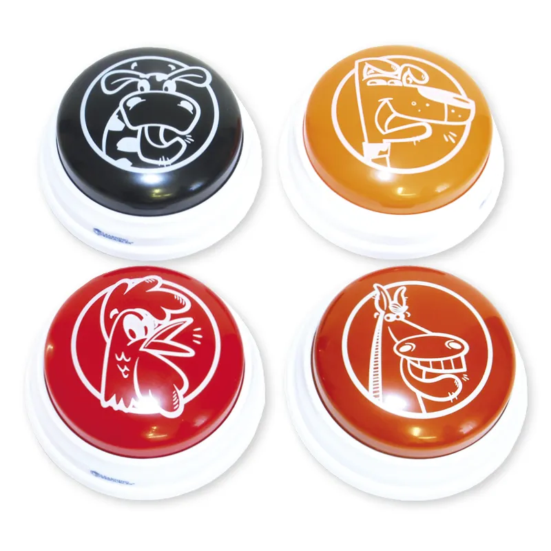 Antwort-Button "Tiere", 4-tlg.