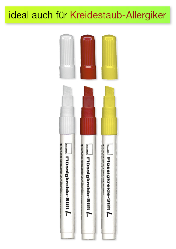 Flüssigkreide-Stift-Set klein, 3 Stück