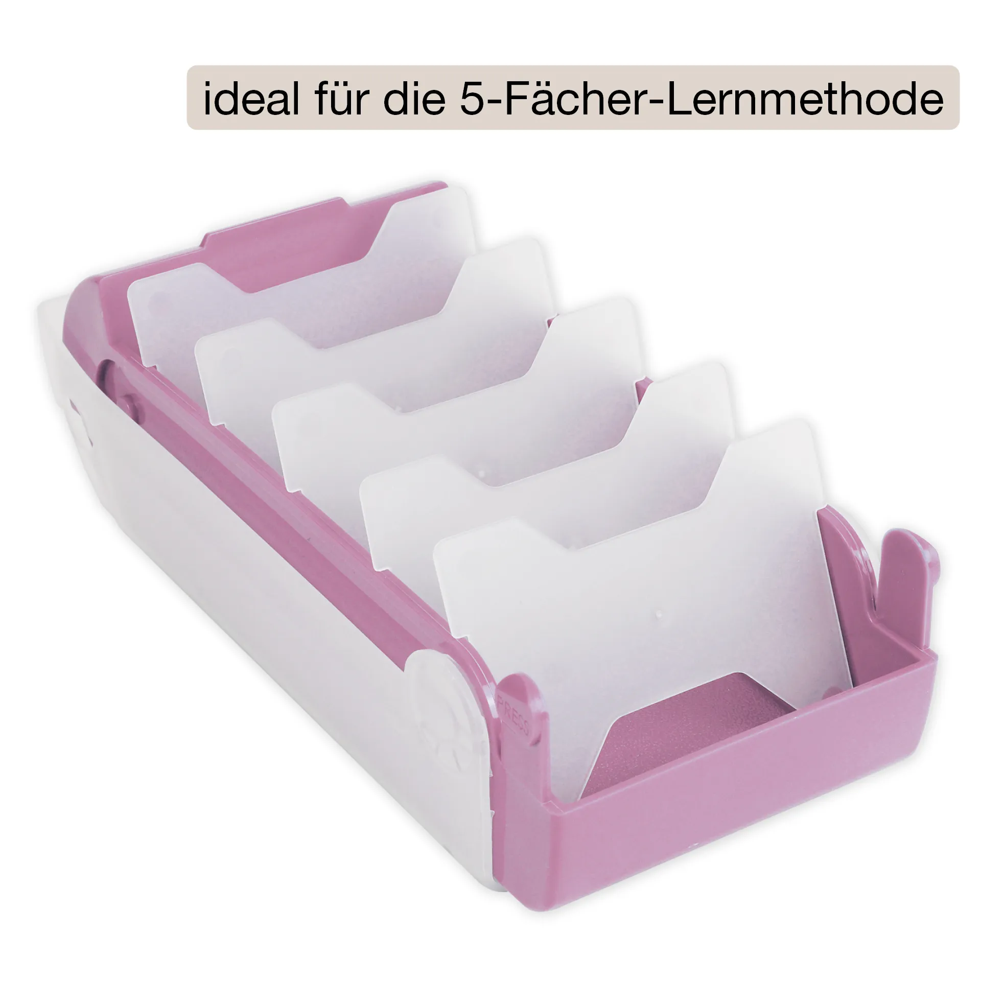 Lern-Karteikasten Kunststoff für A8