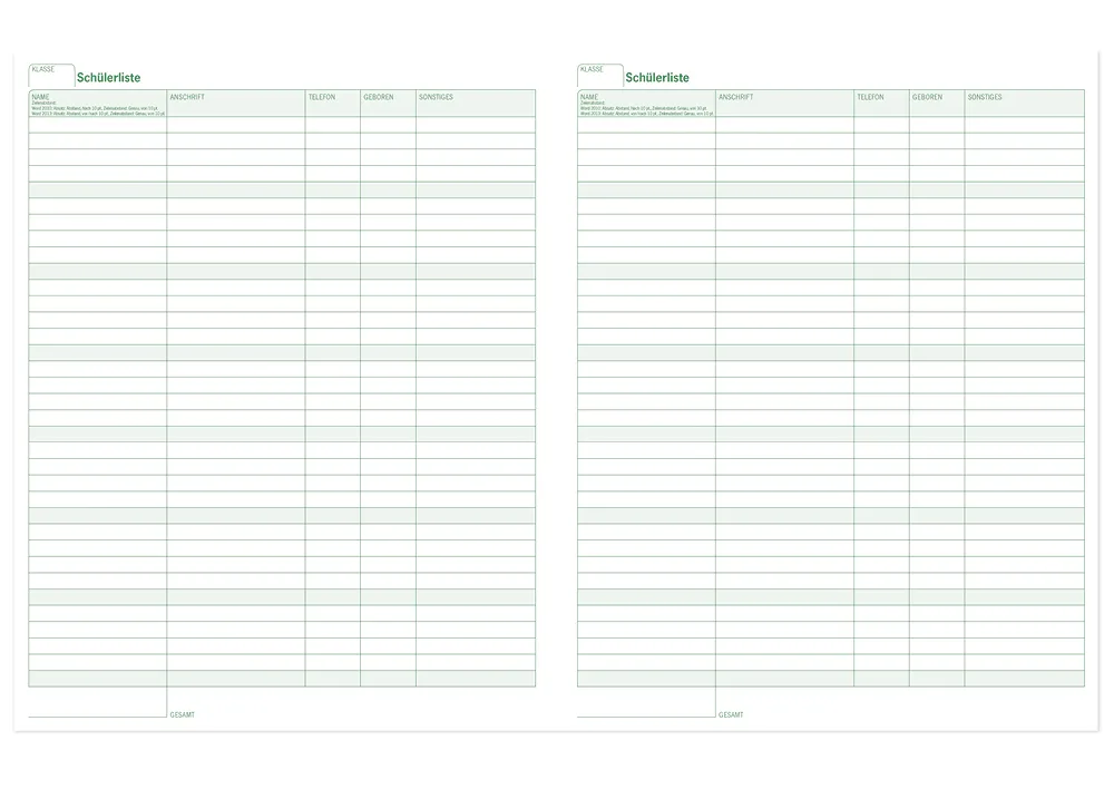 s+w Unterrichts-Planer A4++ 25/26 - 10 Stunden