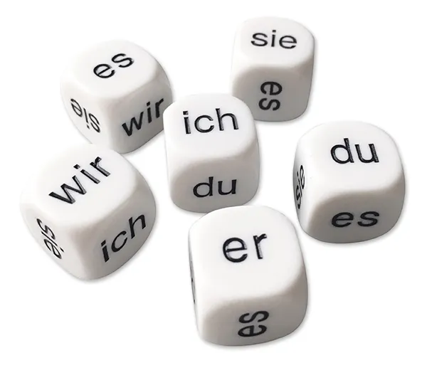 Würfel "Personalpronomen", 5-tlg.