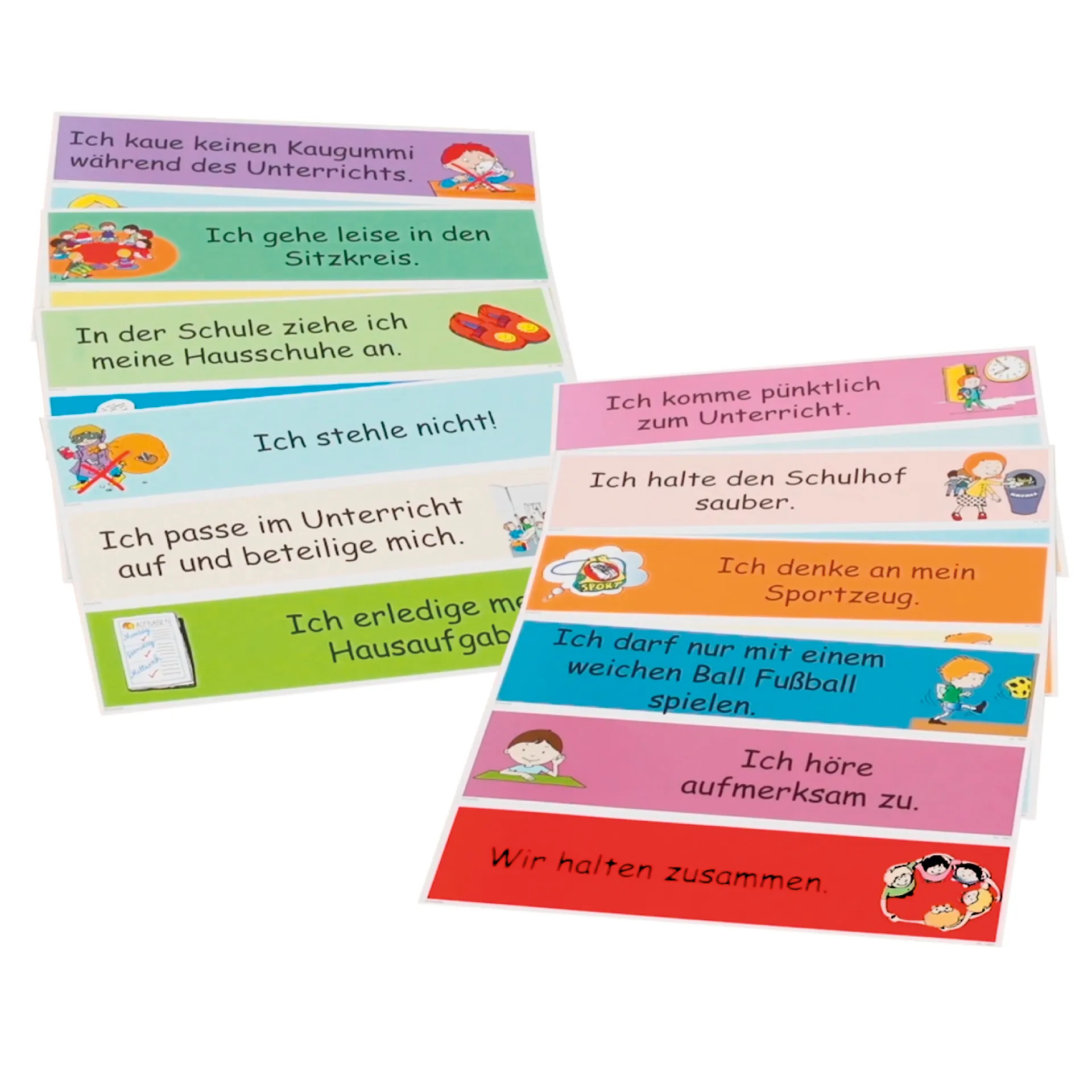 Karten "Unsere Klassenregeln"