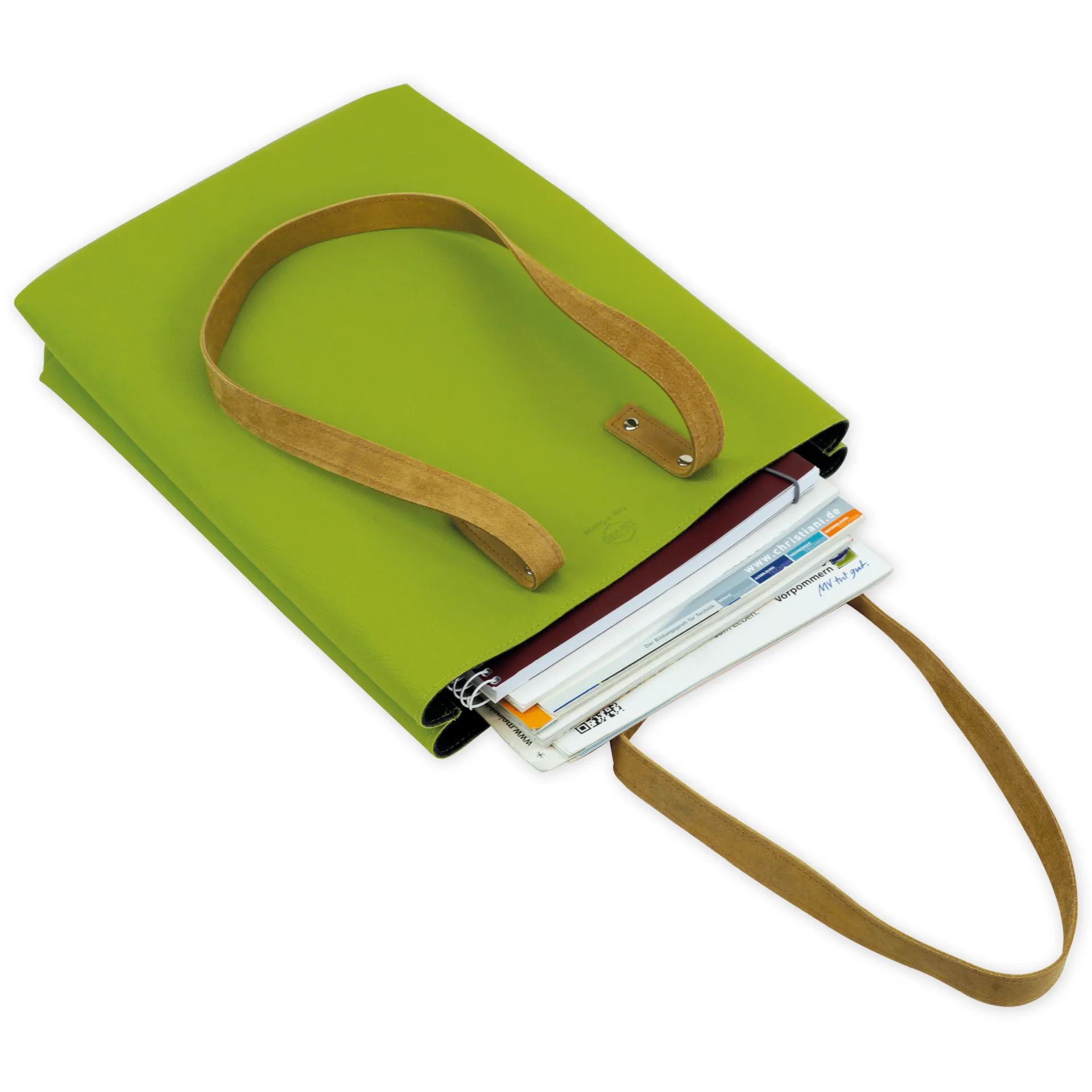 Schultertasche "Mali" aus Apfelleder