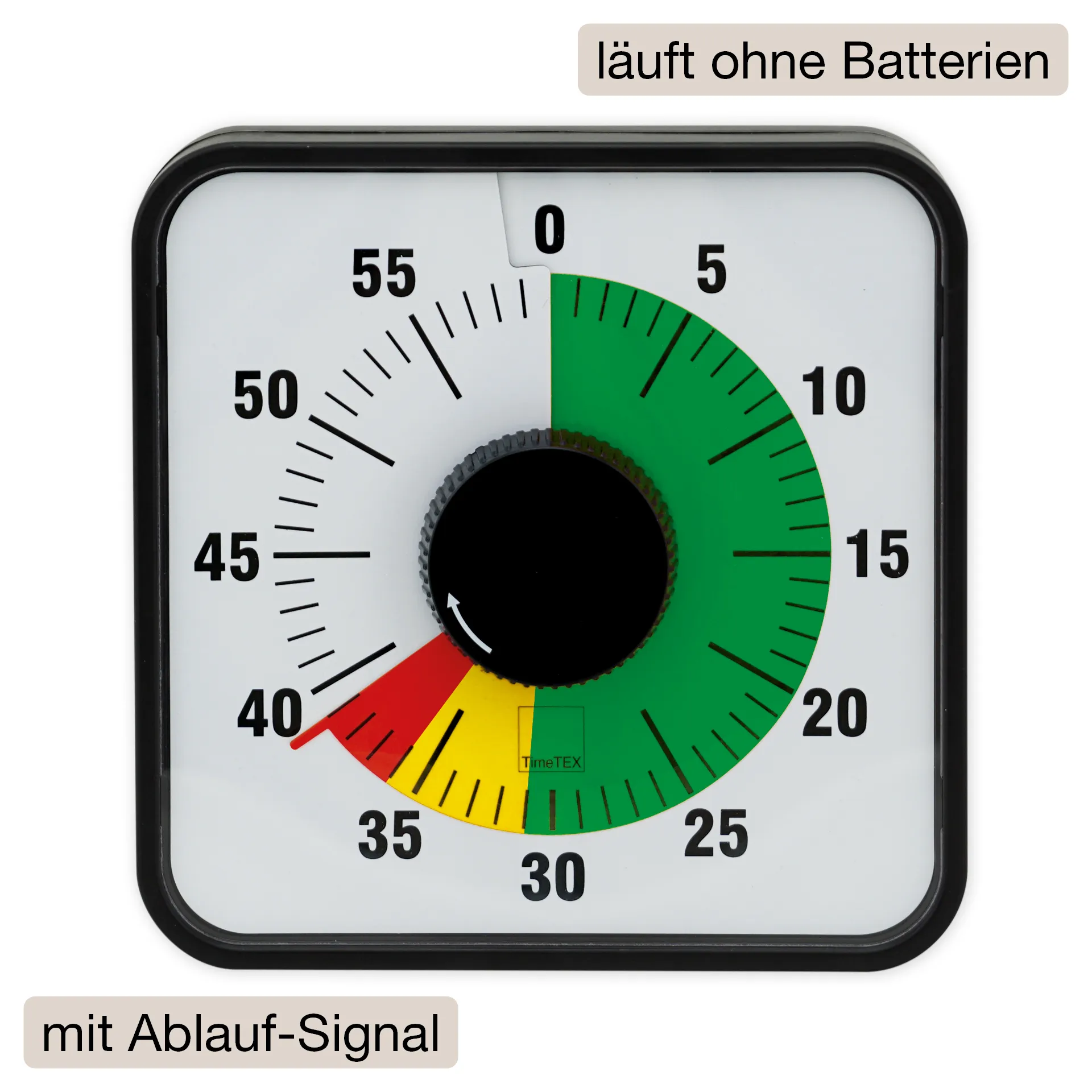 Zeituhr "Automatik", magnetisch, eckig mit Ampelfunktion
