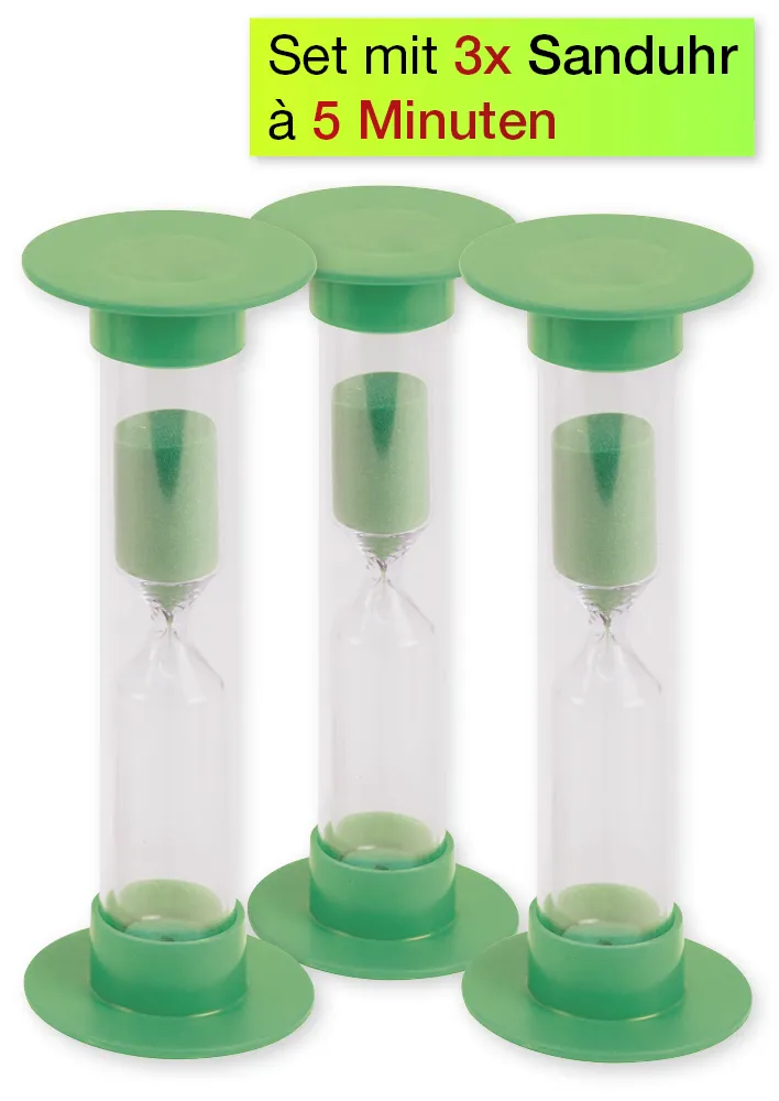 Set Sanduhren 14,5cm hoch, 3-tlg.