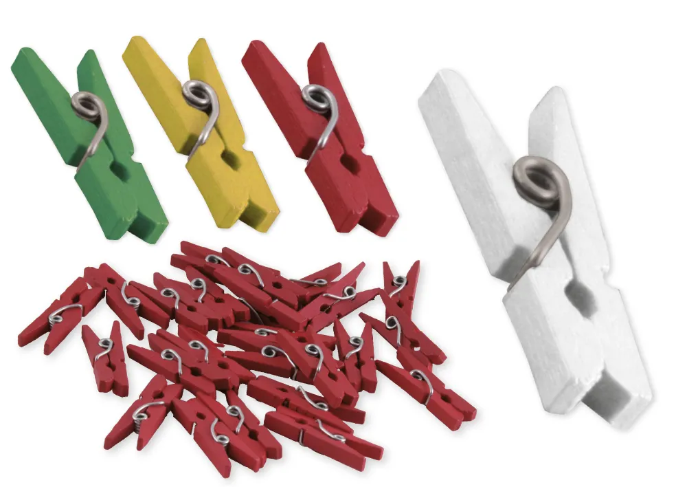 Klammern Holz, 50-tlg.