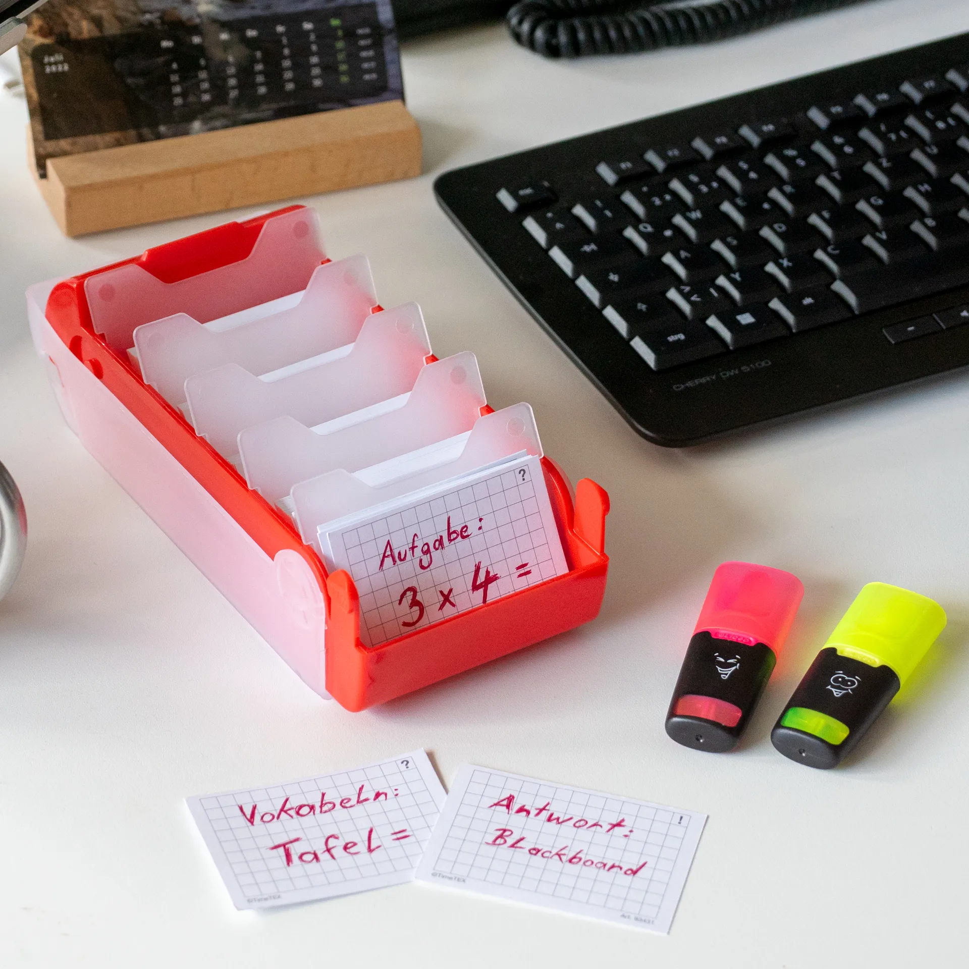 Lern-Karteikasten Kunststoff für A8