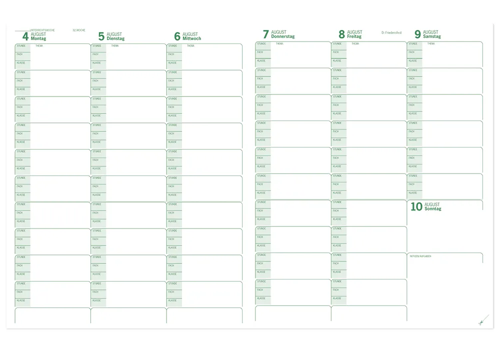 s+w Unterrichts-Planer Edition BLÄTTER 25/26