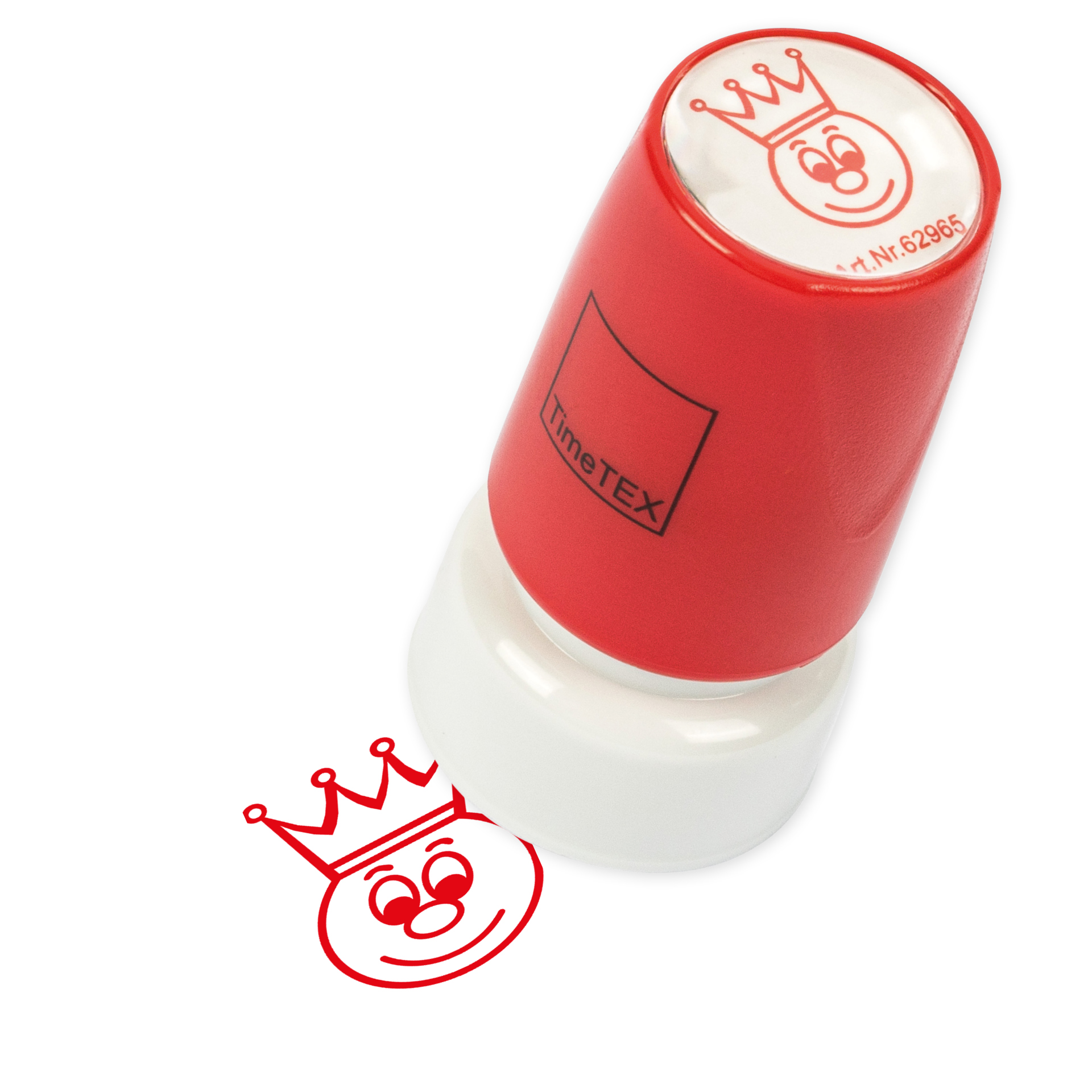 Stempel, Gesicht mit Krone