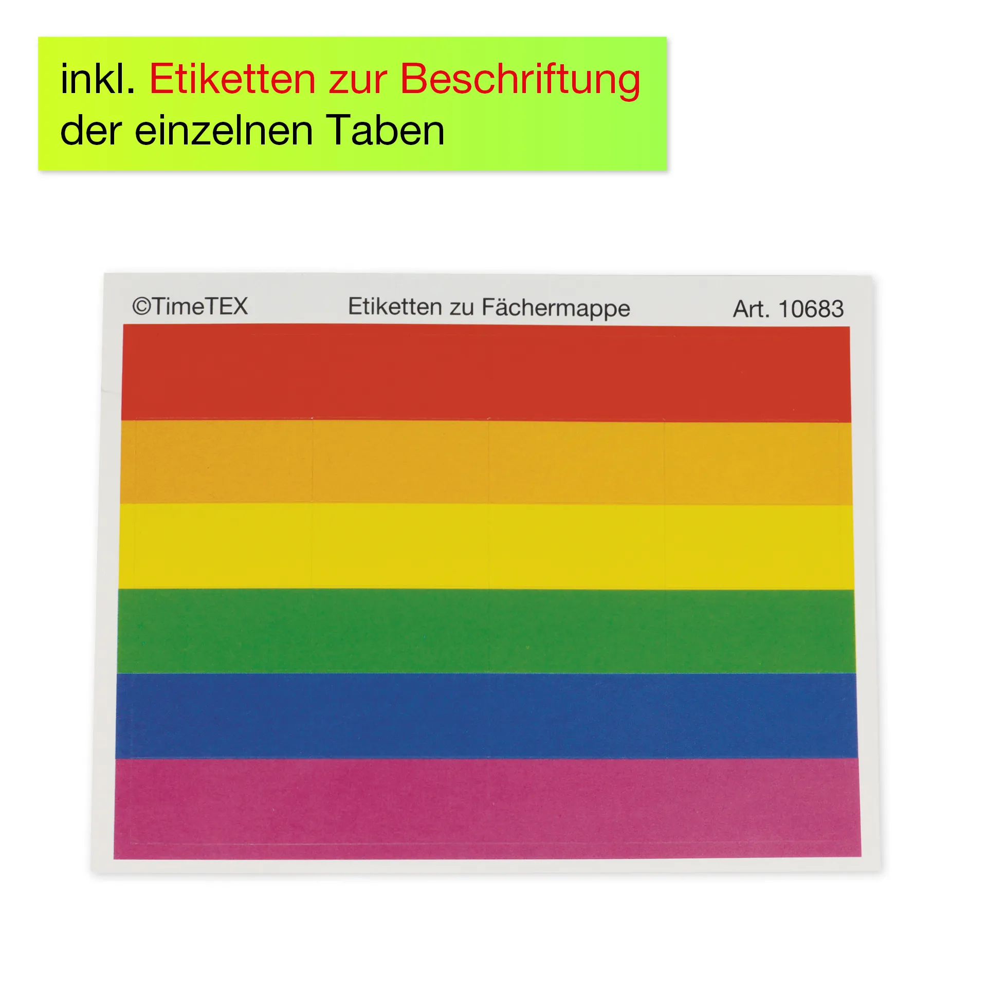 Fächer-Ablage-Registermappe A4-Plus