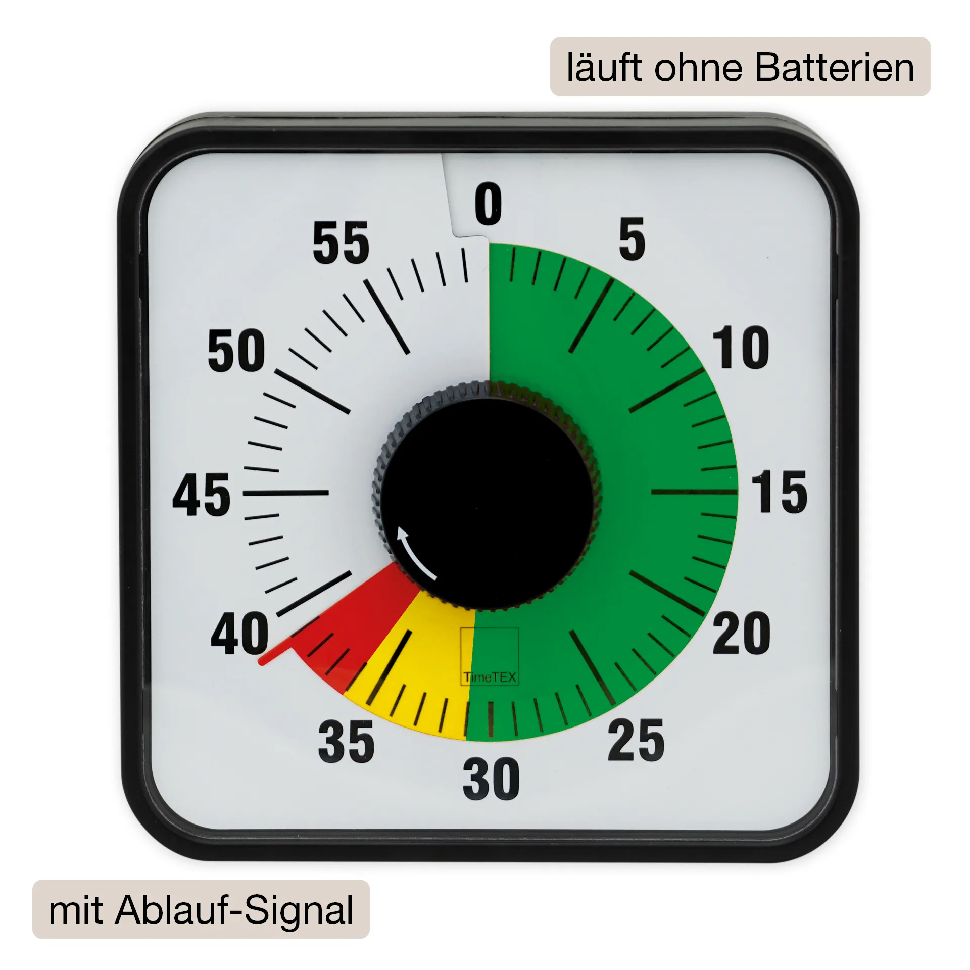 Zeituhr "Automatik", magnetisch, eckig mit Ampelfunktion