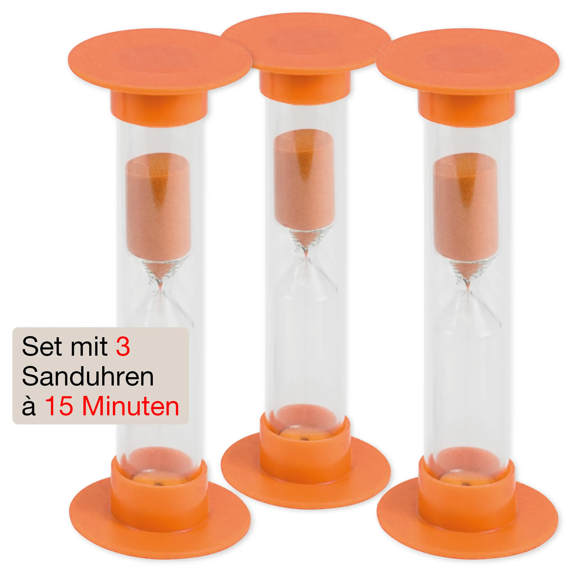 Set Sanduhren 14,5cm hoch, 3-tlg.