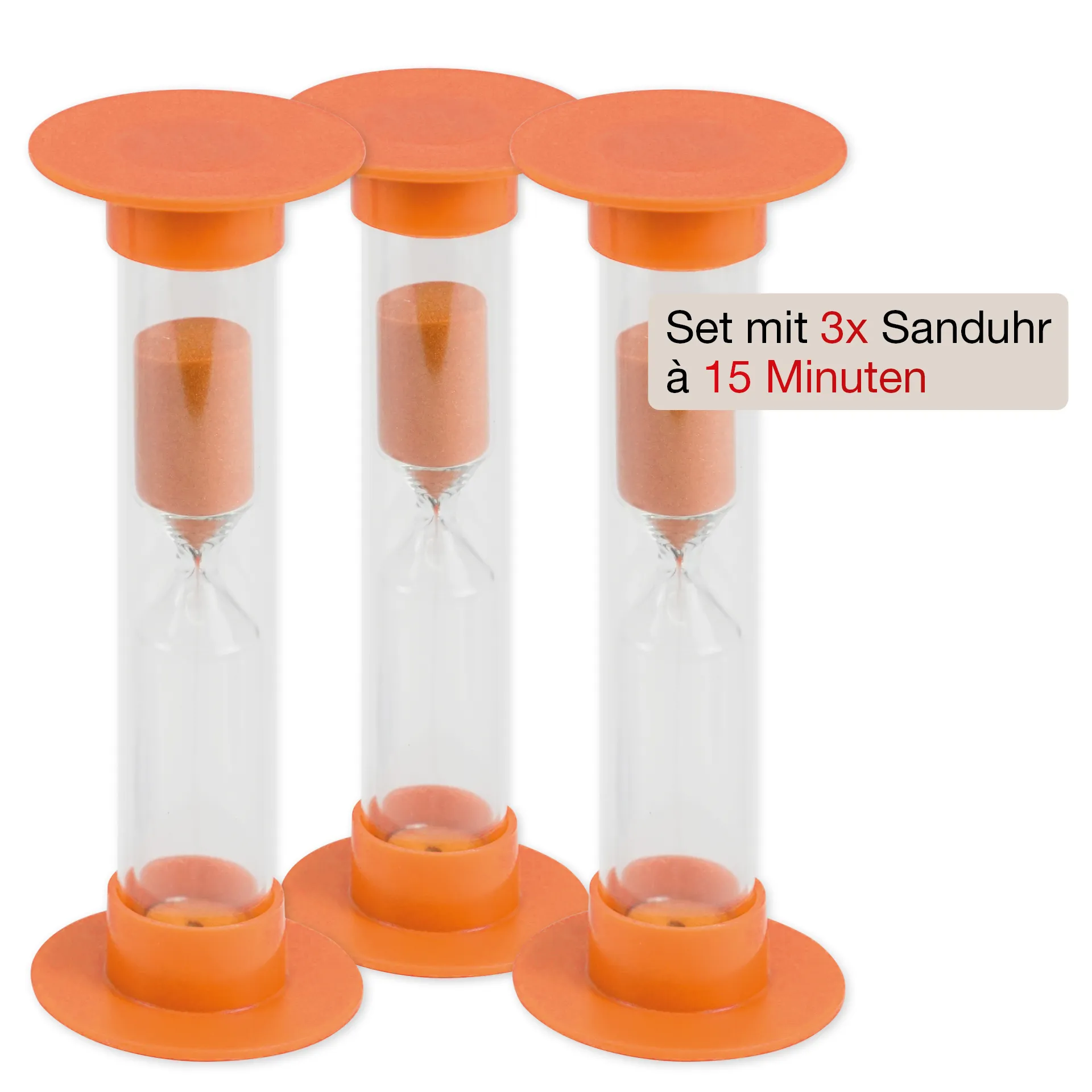 Set Sanduhren 14,5cm hoch, 3-tlg.