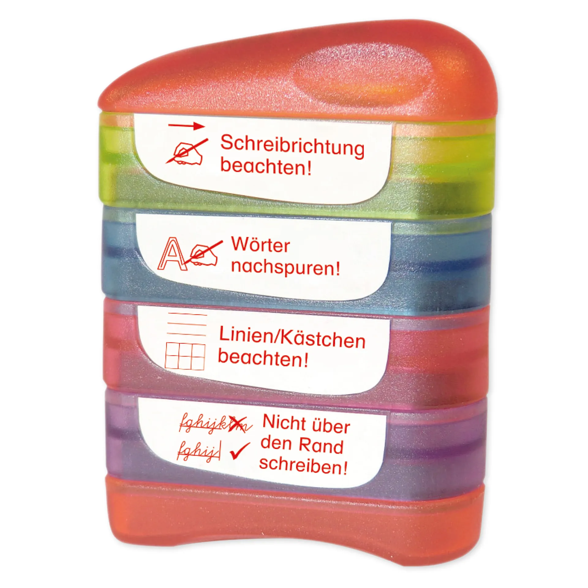 Stempel-Türmchen, Schreibrichtung beachten