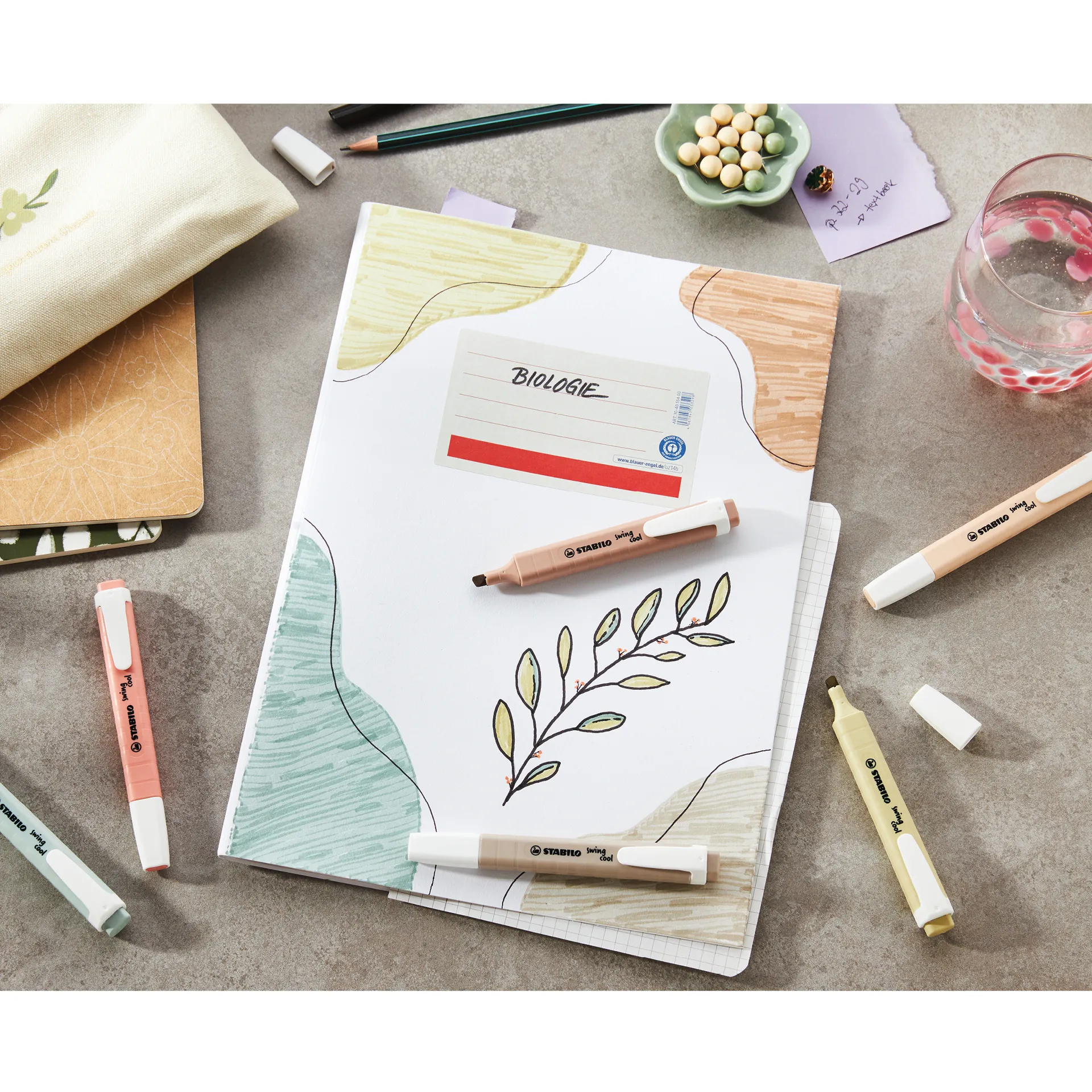 Stabilo swing cool Nature Colors Textmarker, 6-tlg.