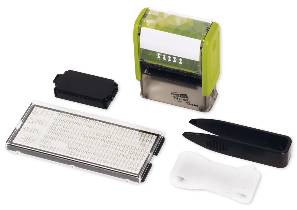 Individual-Stempel "Deine Dinge", rechteckig 40x15mm