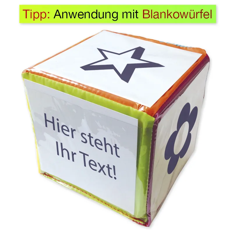 Beschriftungs-Karten für "Activity-Würfel"