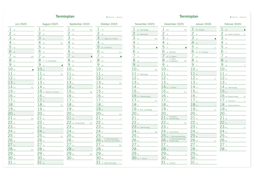 s+w Unterrichts-Planer Edition BLÄTTER A4++ 25/26