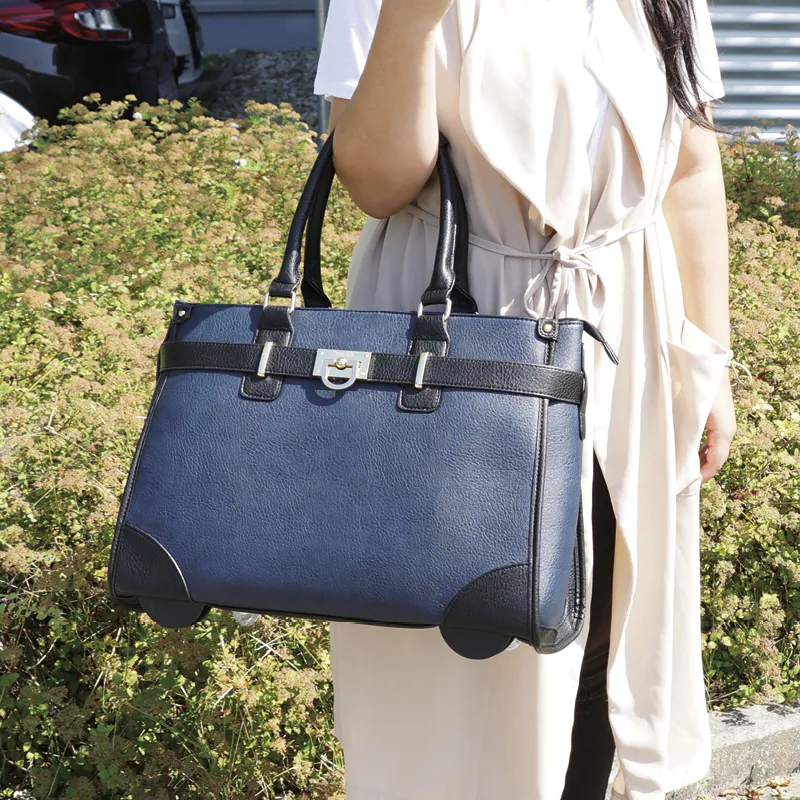 Trolley-Handtasche "Bellissima", schwarz-blau