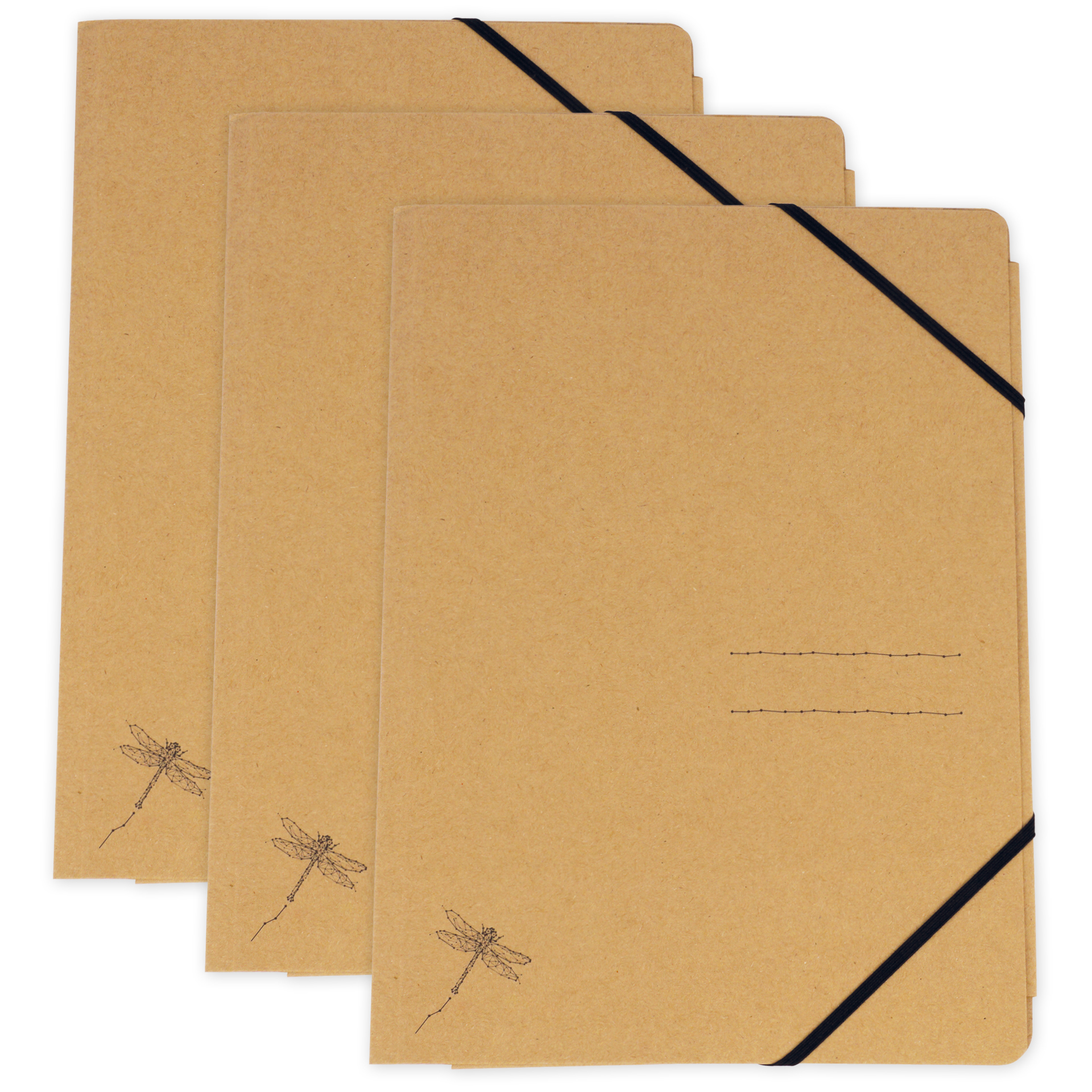 Set Sammelmappe "Natura" A4, 3 Stück