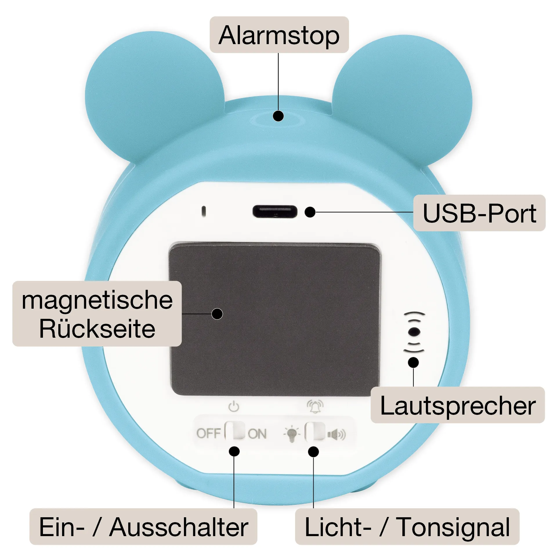 TimeTEX Zeitdauer-Uhr "lautlos" Maus