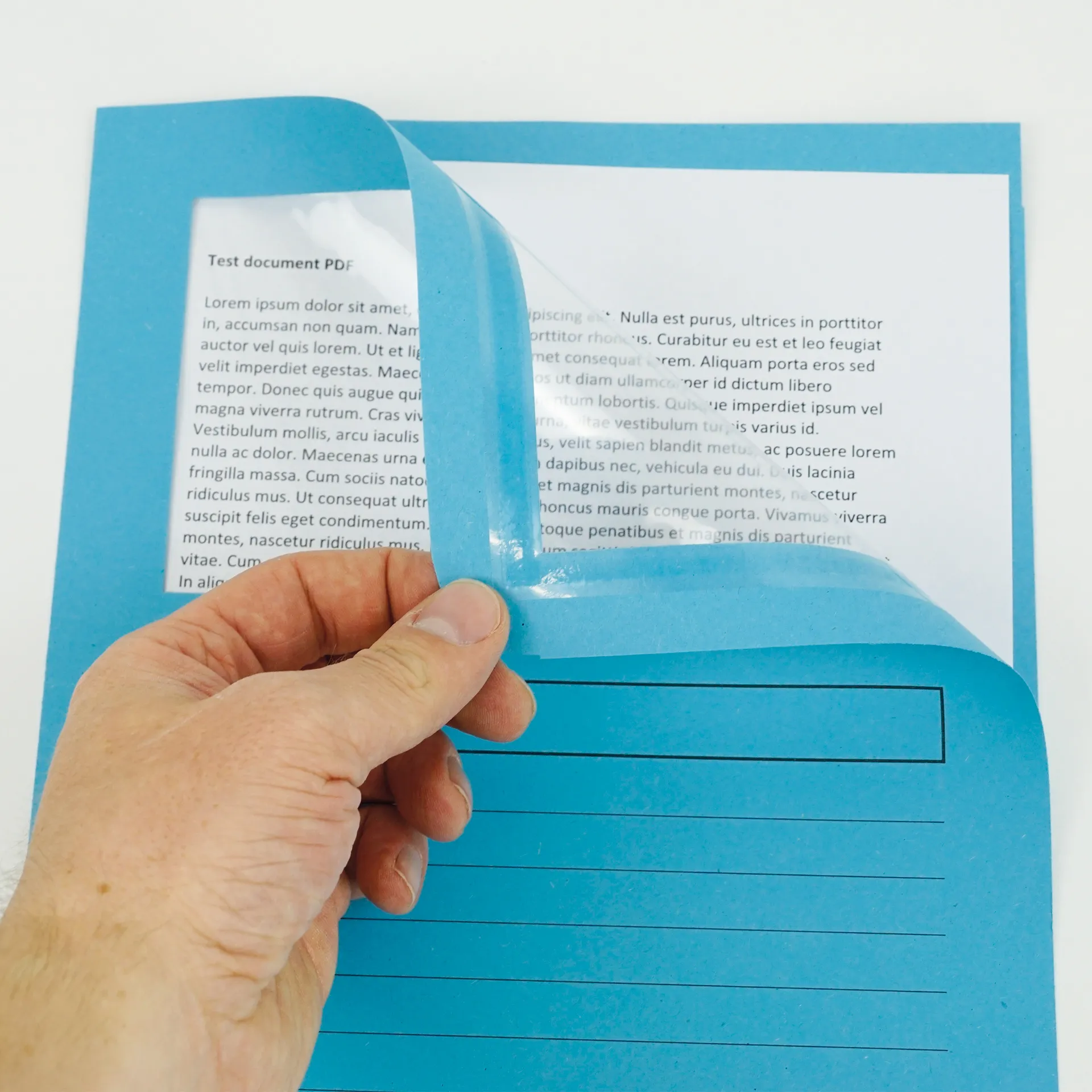 Set Dokumenten-Tasche mit Sichtfenster, bunt