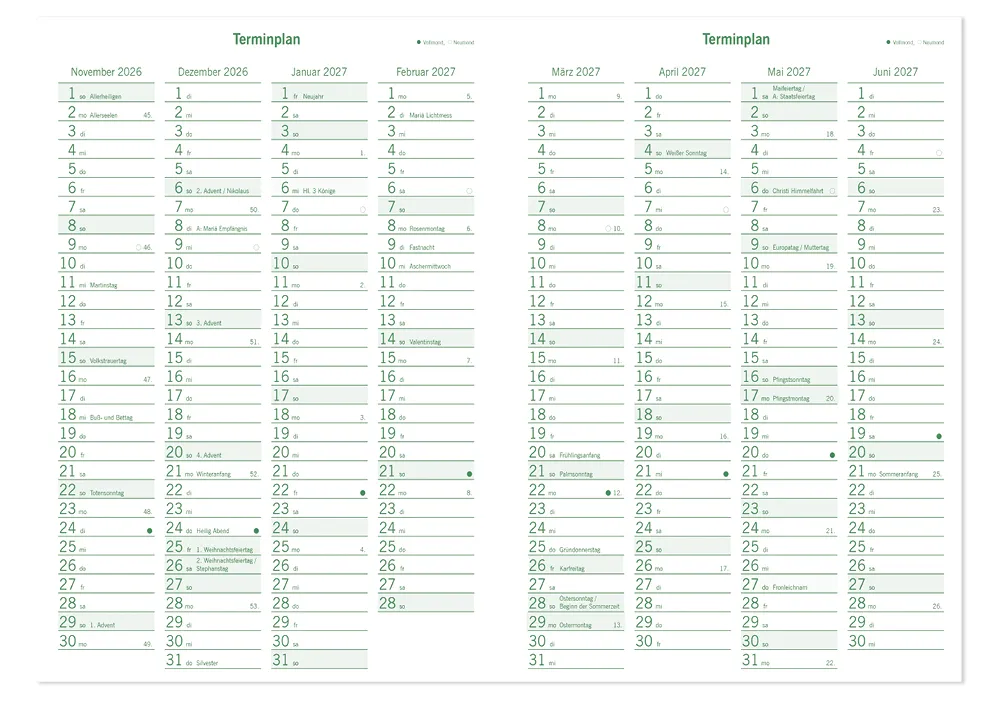 s+w Unterrichts-Planer A5++ 25/26
