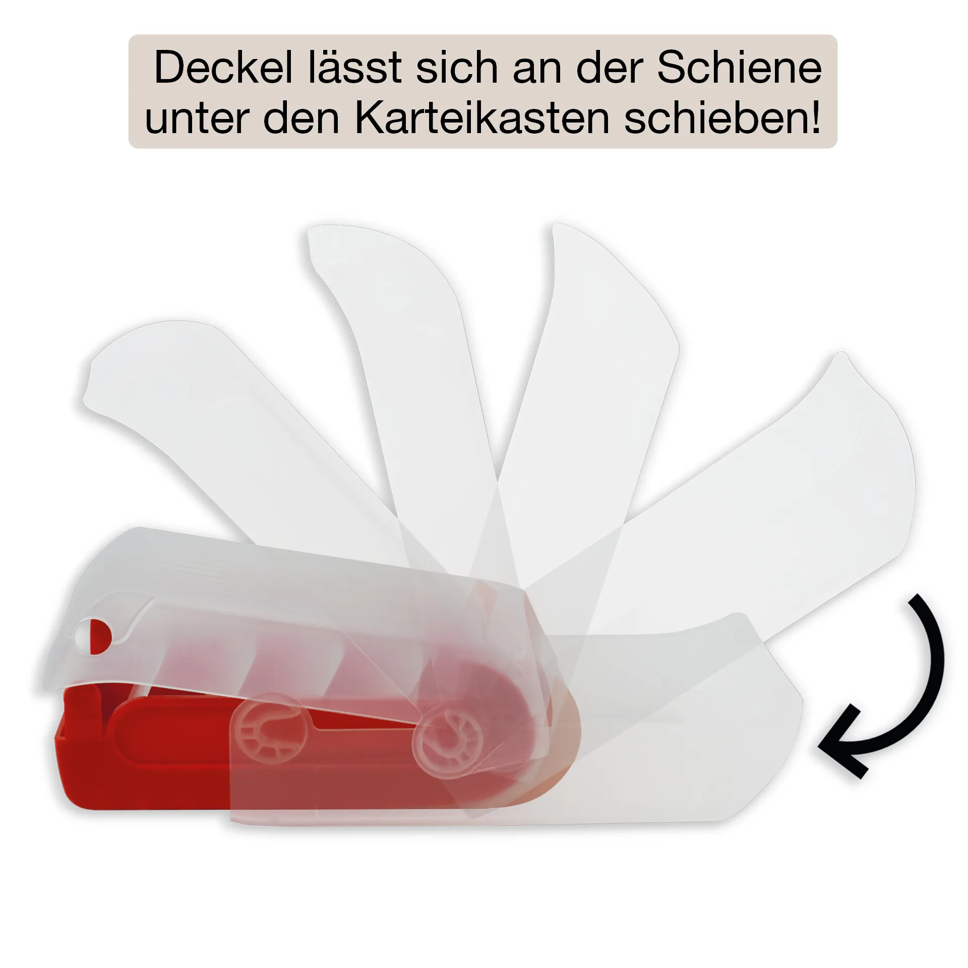 Lern-Karteikasten Kunststoff für A8