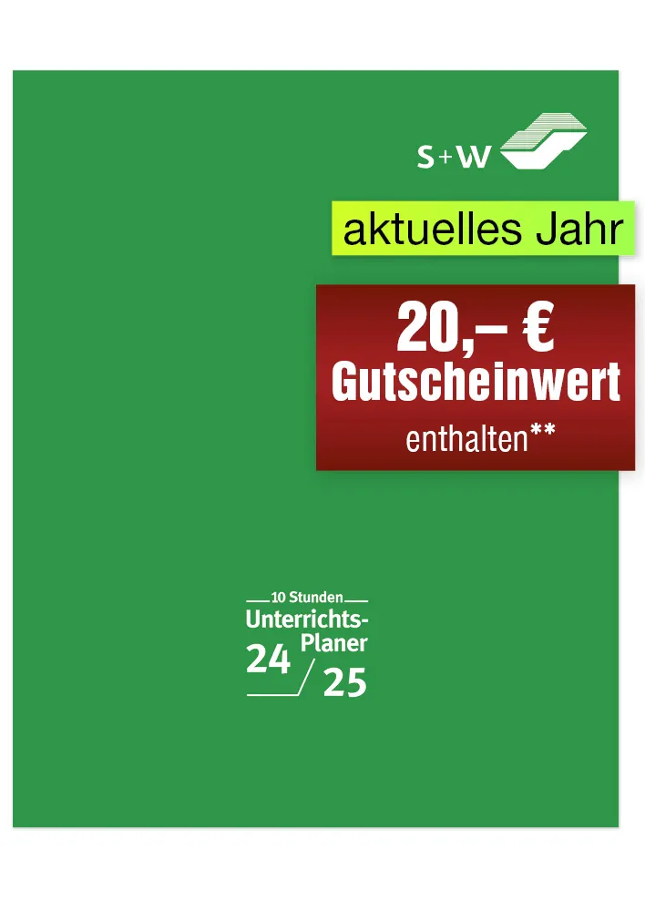 s+w Unterrichts-Planer 24/25 - 10 Stunden