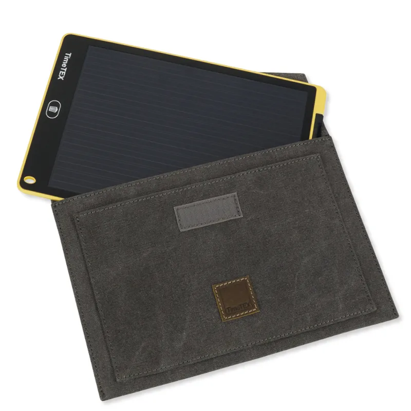 Tablet-Hülle aus Canvas mit Einstecktasche, 30x21 cm