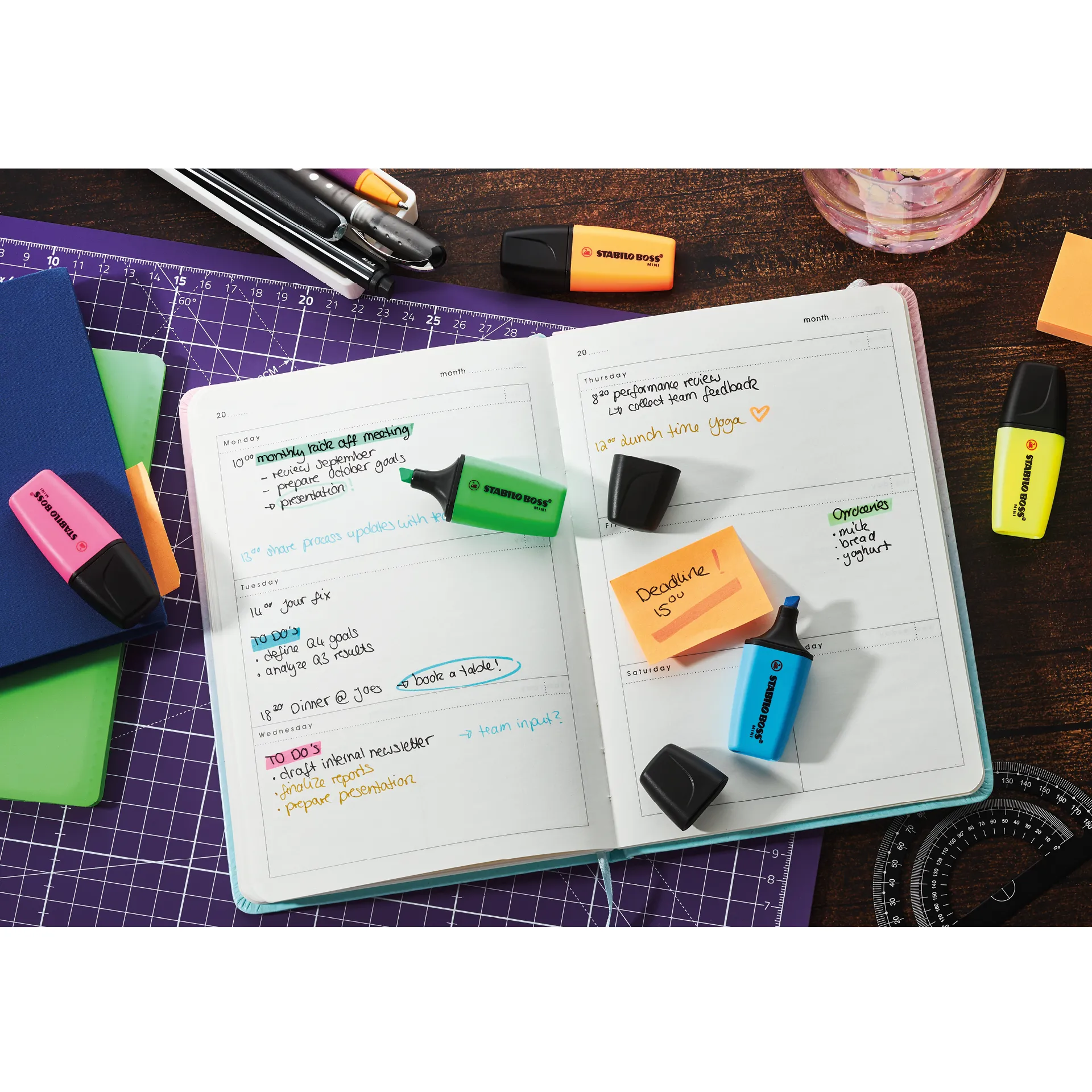 Stabilo Boss Mini Textmarker, 5-tlg.