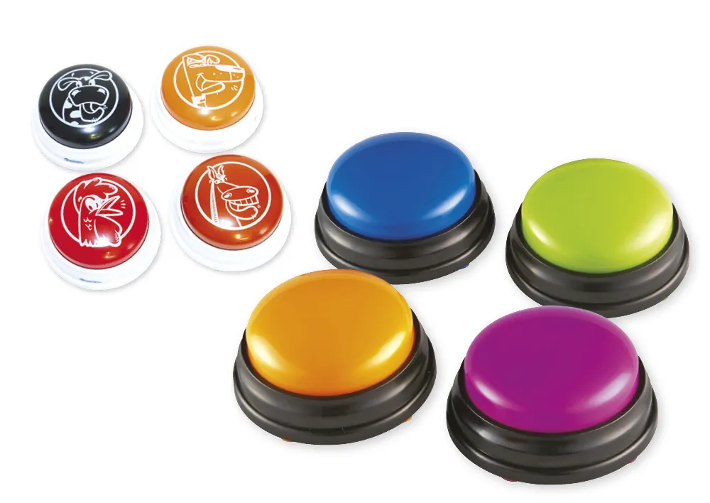 Antwort-Button "Tiere", 4-tlg.