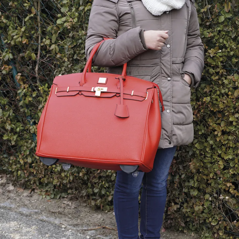 Trolley-Handtasche "Bellissima", rot Trolley-Handtasche "Bellissima", rot