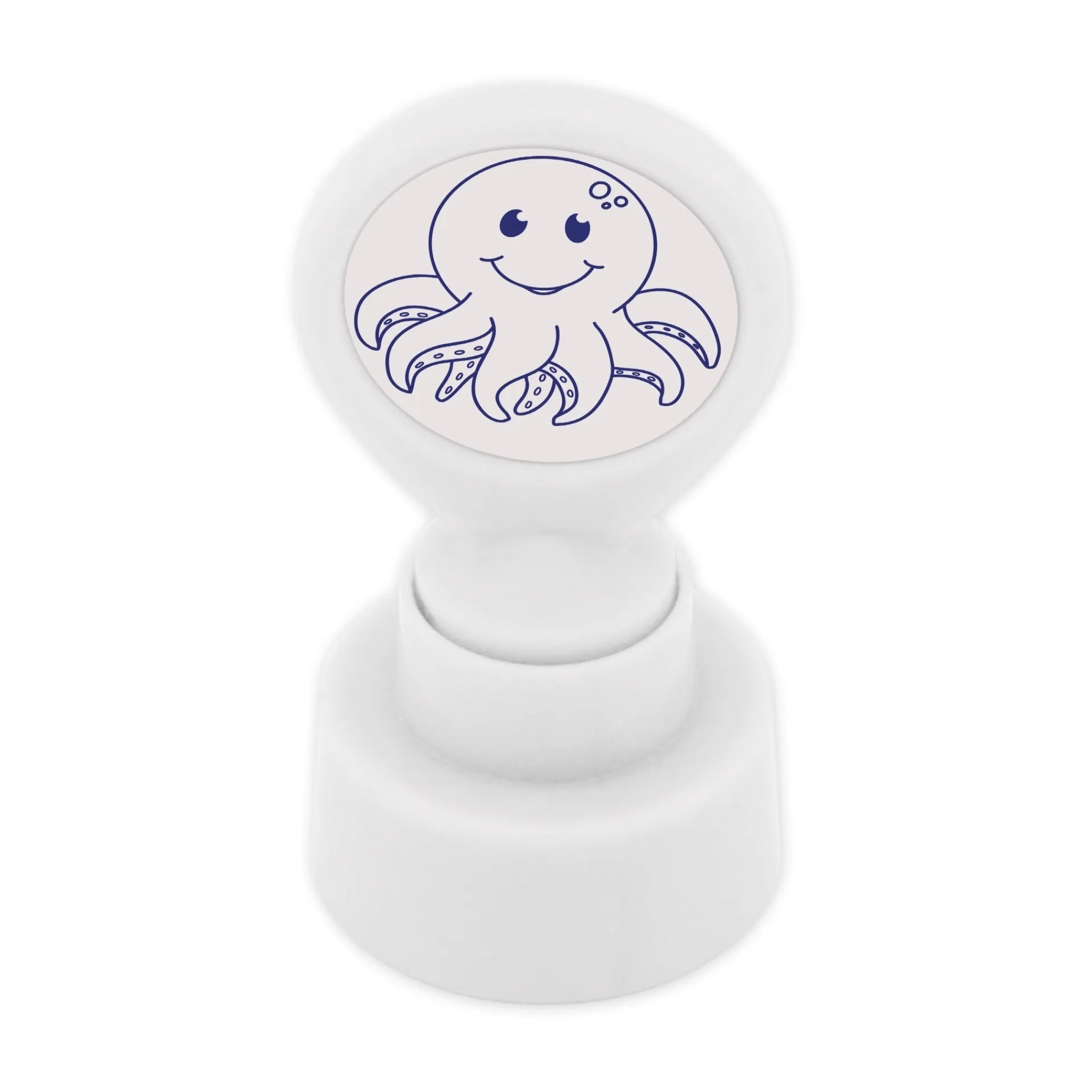 Siebdruck-Stempel "Perpetuum" rund "Oktopus"