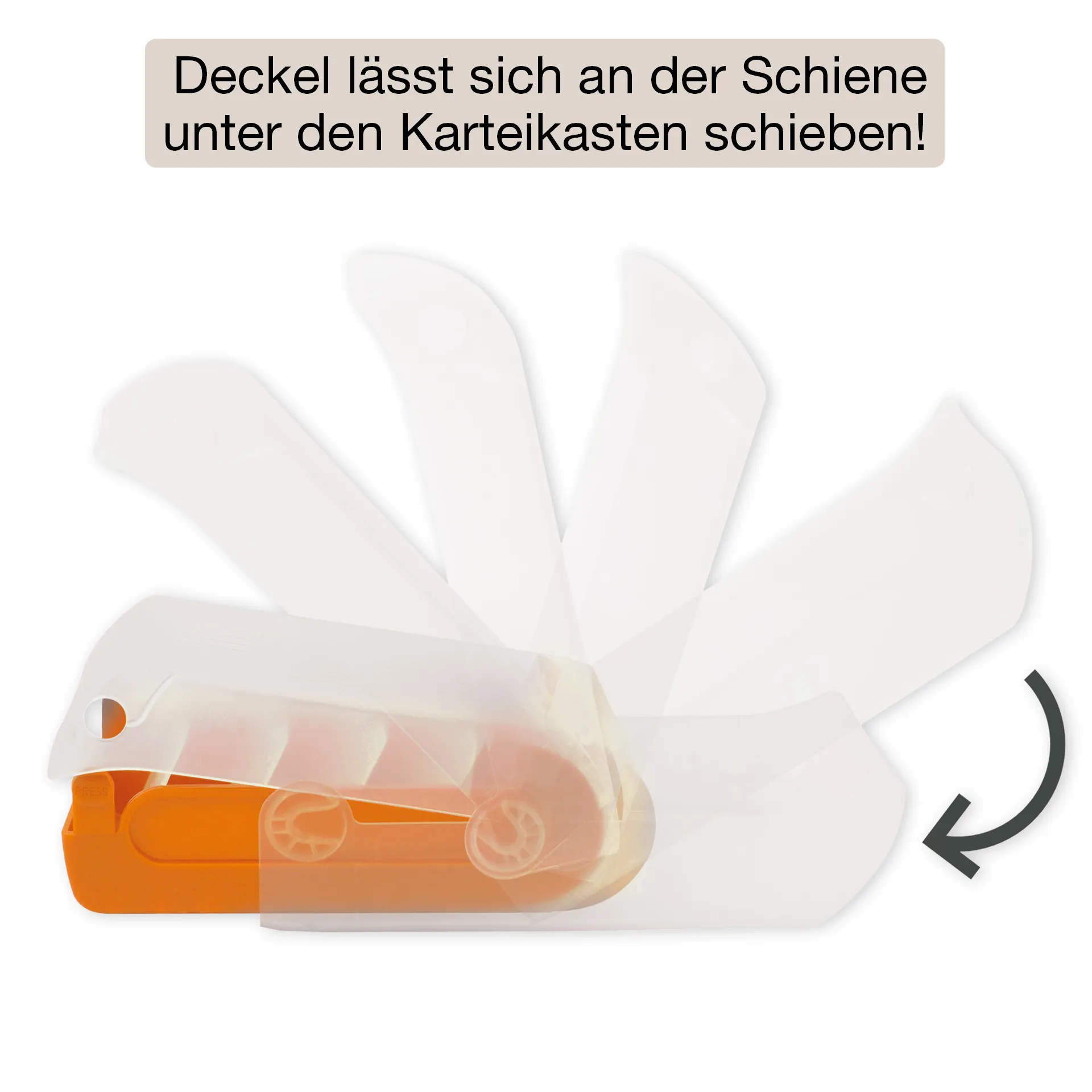 Lern-Karteikasten Kunststoff für A8