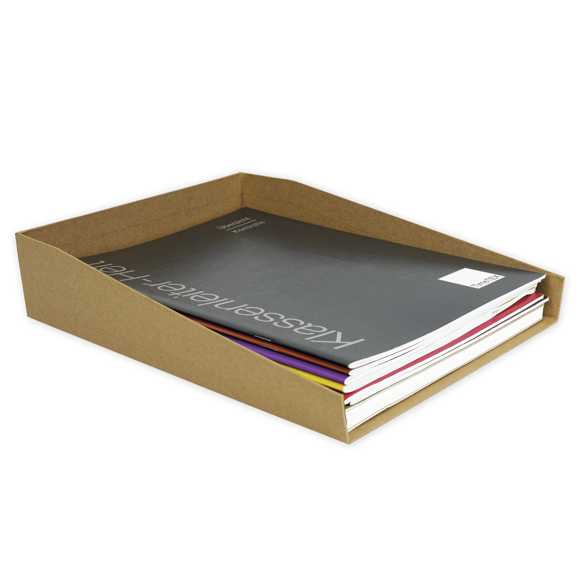 Set Natura-Ablage-Box A4 aus Pappe, 2 Stück