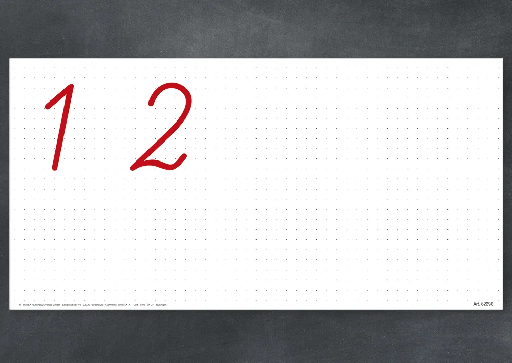 Flexo-Whiteboard mit Punktraster, magnetisch, 2-tlg.